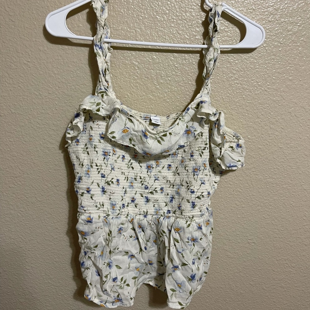 floral flowy tank top